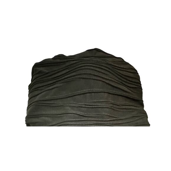 Land’s End women’s black tankini swim top textured, size 4 built in bra EUC - Picture 5 of 5